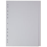 Elba Divider A4 20 Part White Card 400007500